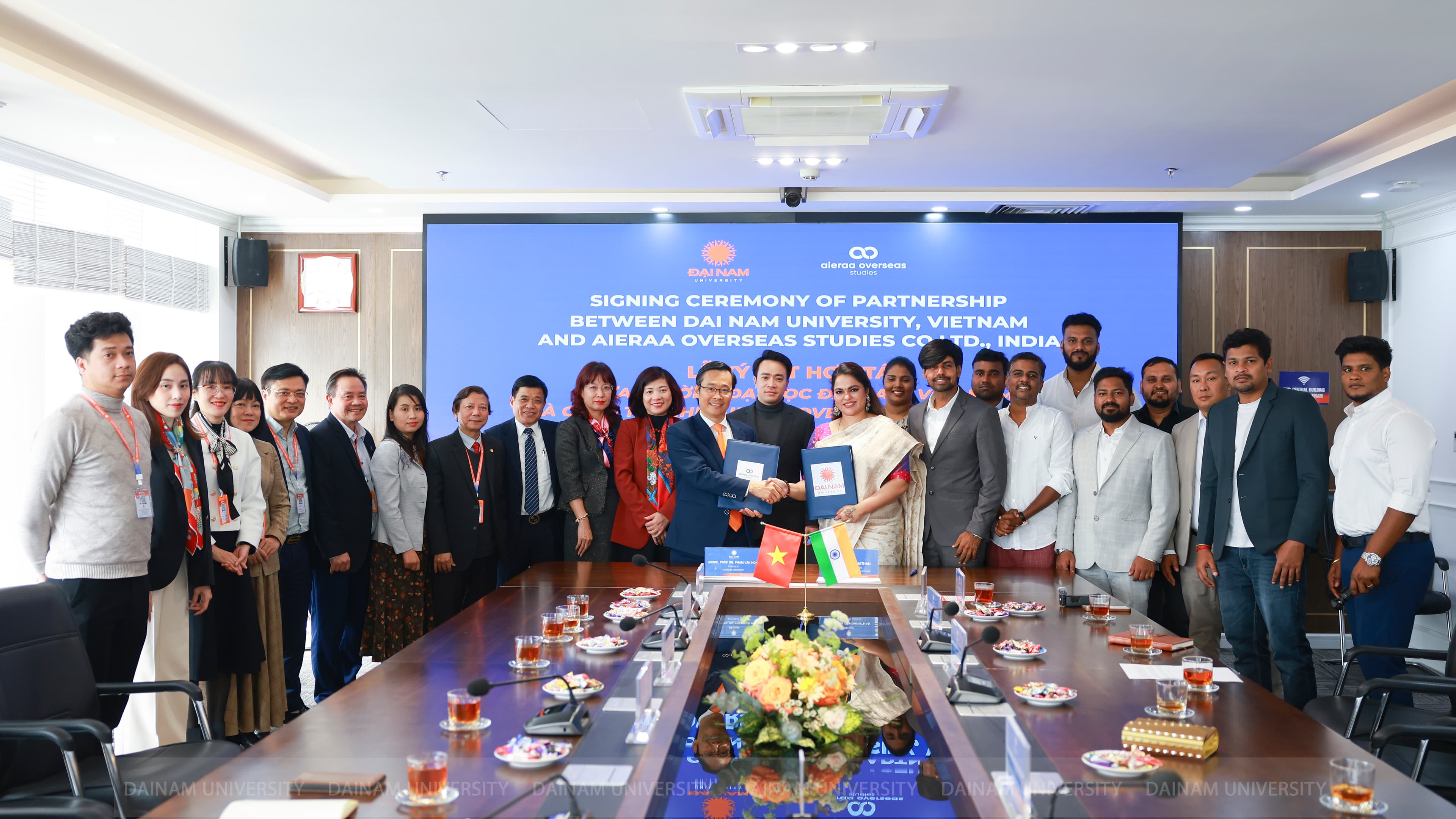 Aieraa Overseas Studies and Dai Nam University MOU signing ceremony