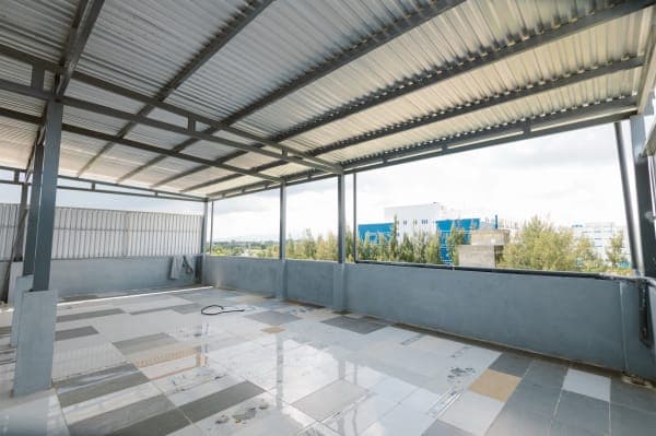 Rooftop terrace — Dong A University hostel